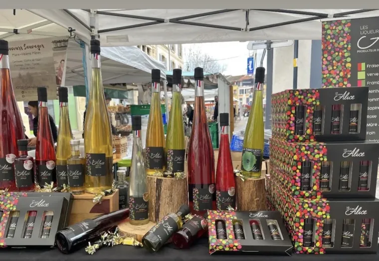 Découvrez nos liqueurs artisanales au marché de Noël à Roanne, Roanne, Les Liqueurs Alice